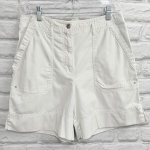 Lauren Ralph Lauren Womens 8 White Golf Shorts Long Classic Preppy County Club